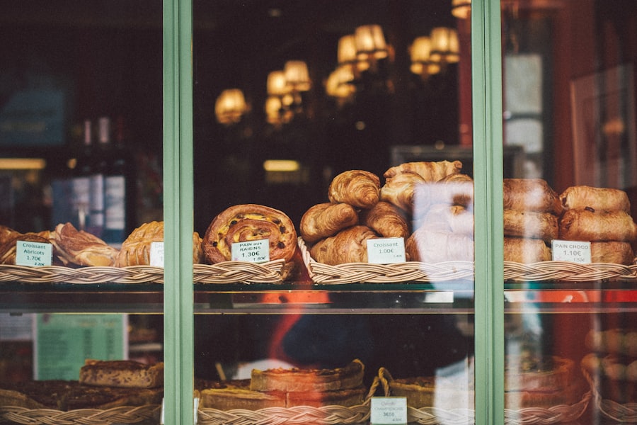 Escaparate de la pastelería